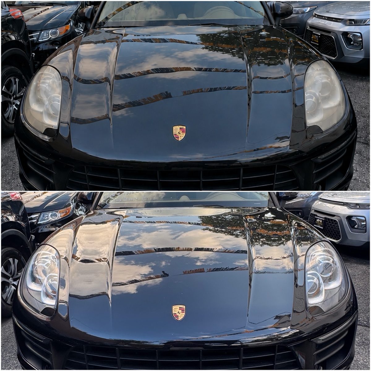 Porsche headlight restoration